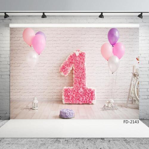 Birthday Room Party Decor Portrait Children Baby Photography Background Customized Vinyl Photographic Backdrops For Photo Studio
