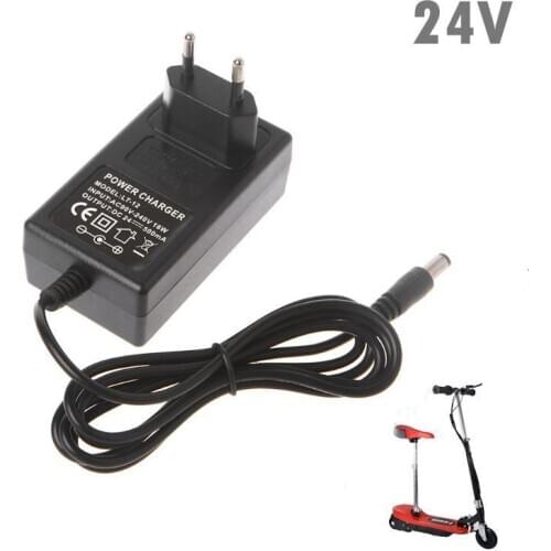 EU Standard 24V 0.5A Lead Acid battery Charger Electric Scooter E-bike Charger DC 27.6V 500mA 5.5*2.1mm DC Output