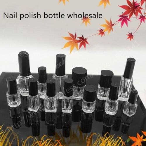 10pcs/lot factory empty nail polish bottle, Portable cosmetic bottle nail supplies small empty bottle, Manufacturers wholes