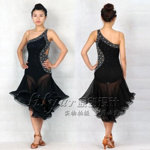 New Latin Dance Dress Competition Dress Costumes Skirt Performing Dress Adult Customize Children Red Matador Skirt Split Skirtes