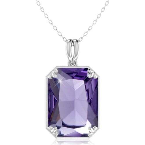 Szjinao gold Pendan Necklace For Women Christmas present Fine viking Birthstone Aquamarine silver 925 jewelry