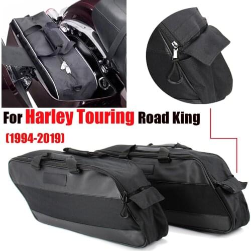 Motorcycle Hard Saddlebag Liners Laggage Bag Travel Luggage Paks for Harley Touring Street Electra Glide Road King CVO Ultra