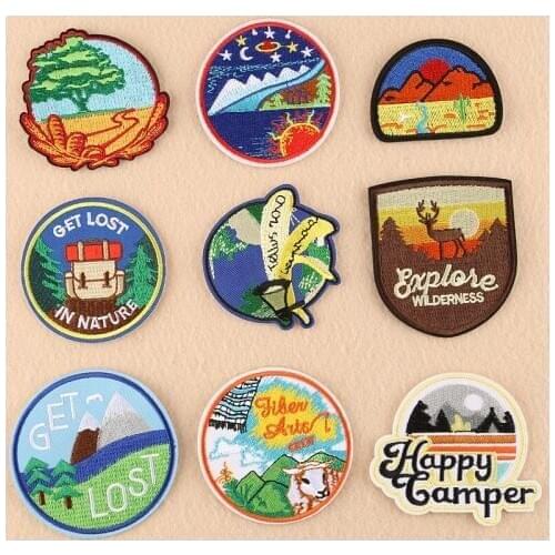 1pcs Mixture Patch for Clothing Iron on Embroidered Sew Applique Cute Patch Fabric Badge Garment DIY Apparel Accessories -27