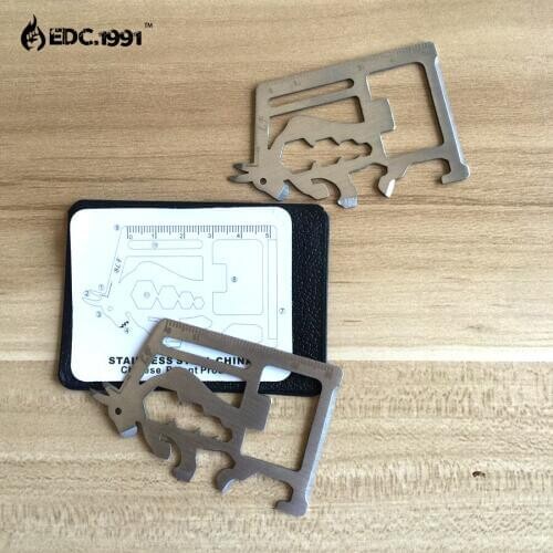 10 pcs/lot 11in1 EDC matador saber cards Portable pocket knife credit card tool outdoor survival knife Camping survial tools