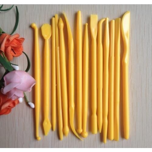 Wholesale 14pcs/set Fondant Cake Decorating Flower Modelling Craft Clays Sugarcraft Tool Cutter
