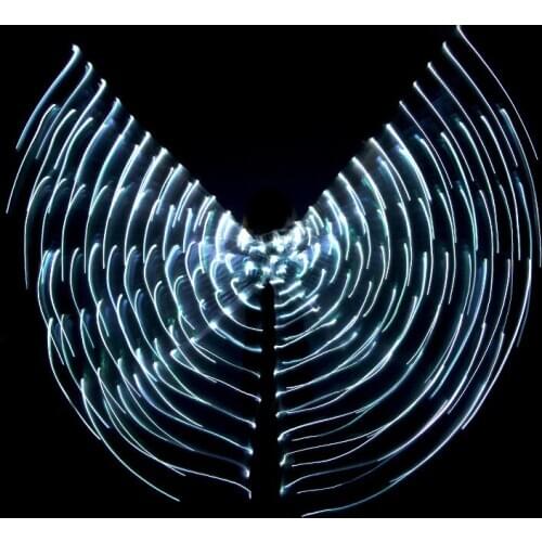 2019 Stafe Performance Prop Women Dancewear Girls LED Wings Light Up Wings Belly Dance Wing Costume Accessories
