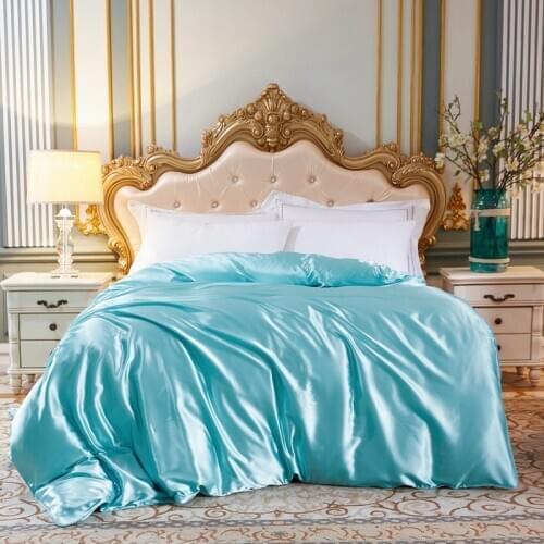 2020NEW Solid color Duvet cover High end satin Iced silk Quilt cover Multi color and multi size options Customizable