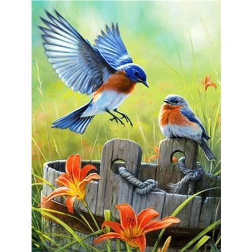 5D DIY Full Square/round Diamond Painting Flowers and birds Embroidery Cross Stitch Rhinestone Mosaic Home Decor