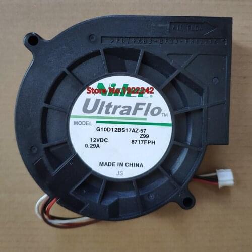 Brand new G10D12BS17AZ-57 12V 0.29A PWM 4wires turbo fan dual ball bearings for long time work