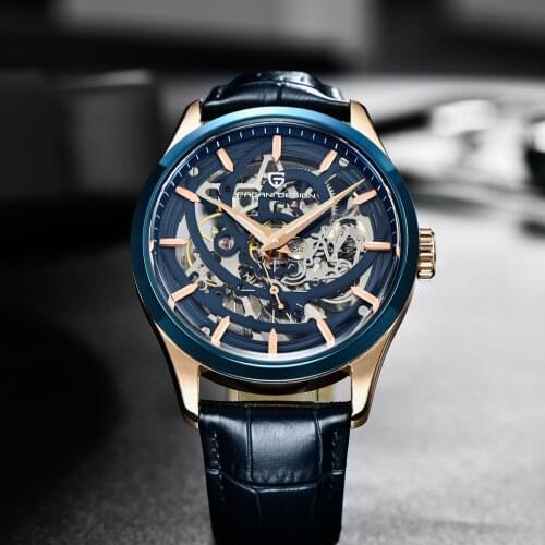 Pagani Design Top Brand Mens Automatic Mechanical Watch Men Stainless Steel Sports Waterproof Leather Watches Relogio Masculino