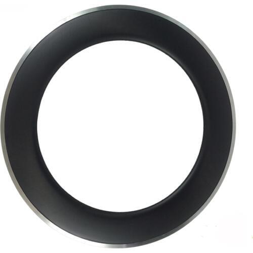 DEERACE 1 pair of 80mm 700c Carbon Alloy Road Bike Wheel Rims with Aluminium Alloy Braking Surface 21mm/23mm width