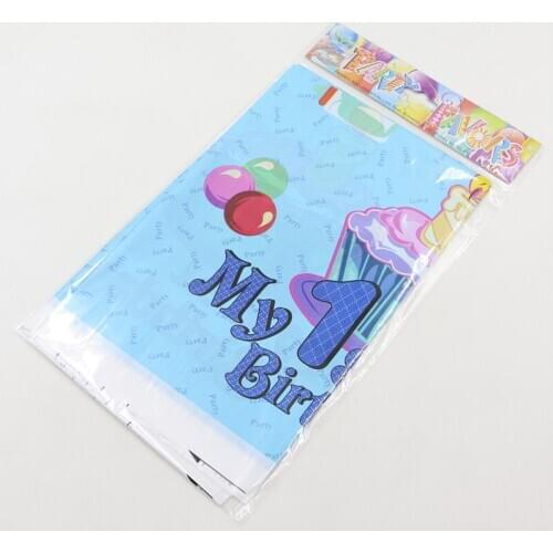 Cartoon Happy birthday table cloth theme supplies Party Cartoon Tablecloth Child Kids my 1st Birthday Party Decor 108x180cm