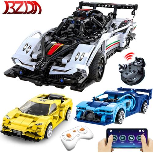BZDA Creator City RC Car Building Blocks Technic Speed Champion Sports car App Remote Control Car Model Bricks Kids Toys Gift
