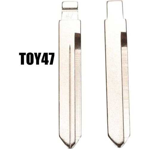 HKOBDII Key Blade Toy47 for-Toyota Corolla Remote Control Flip Blade KD Remote Uncut Blade Blank