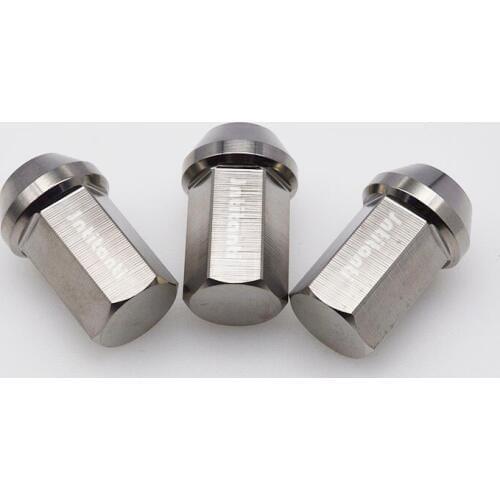 High performance strong silver color 60 degree cone seat closed end Gr.5 titanium alloy lug nut M12*1.5*35mm