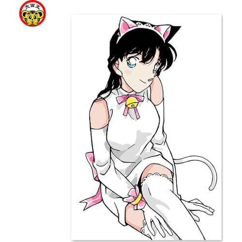 Painting by numbers art paint by number Little girl, cat girl, uniform, pretty, big eyes home decor painting DIY, drawing on the