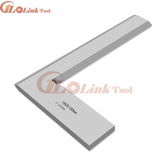 90 Degree Angle Ruler 160*100mm Metric Try Square Gauge Silver Tone 125 x 80mm Bladed 90 Degree Angle Try Square Ruler Measuring