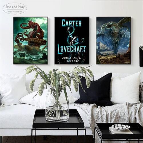 Lovecraft Monster Cthulhu Abstract Canvas Art Print Painting Modern Wall Picture Home Decor Bedroom Decorative Posters No Frame