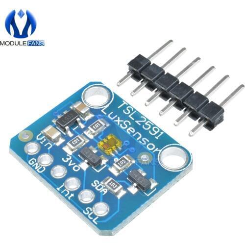 TSL2591 IIC I2C Light Sensor Breakout Module High Dynamic Range Digital Board TSL25911FN 3.3V 5V Diy Electronic