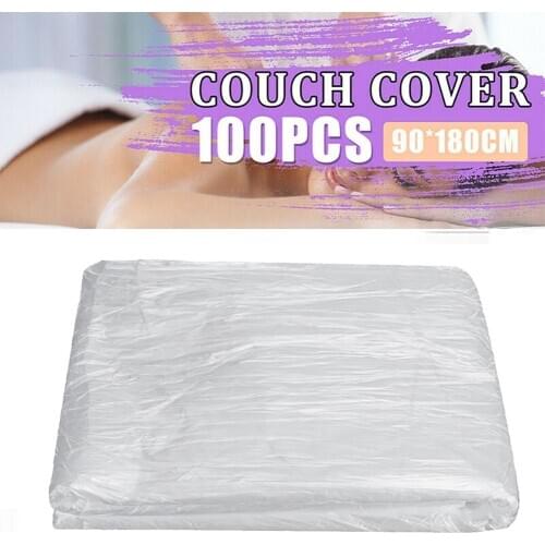 100Pcs Disposable Cosmetic Salon Sheets SPA Bed Table Cover PP Oil Proof Film Home Textile Cushion Cover beauty tools