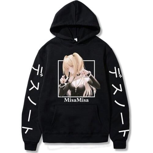 Death Note Print Hoodies Women/man Pullovers Harajuku Autumn Winter Hoodied Femal Loose Casual Streetwear Sweatshirt