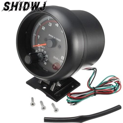 New Tachometers Tacho Gauge Meter Auto Car Accessories New Car Goods Waterproof 12v Car Led Shift Light 0-8000 Rpm