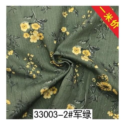 Rayon fabric dark floral printed fabric dress fabricLFCK080053