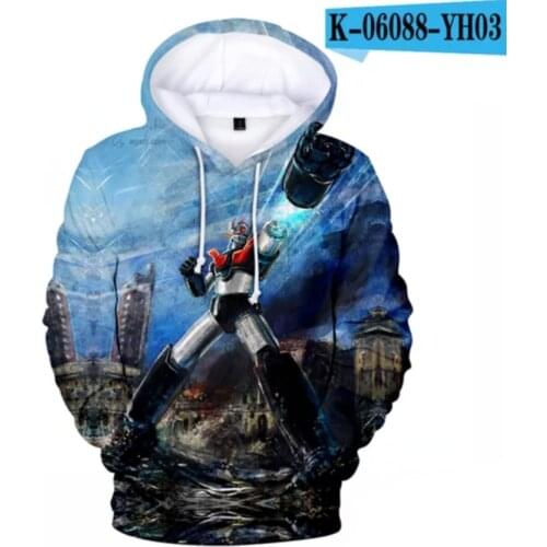 Mazinger Z Mens Hoodie Soul eater Hoody Sweatshirt Good Quality Kids Anime hoodie soul eater 3D Printing Men/women Pullovers