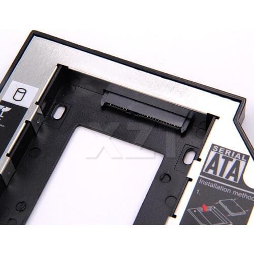 PZ Universal SSD SATA to Sata Hard Disk Drive HDD Caddy Adapter Bay External 3.0 Case Enclosure For DVD Laptop 12.7mm