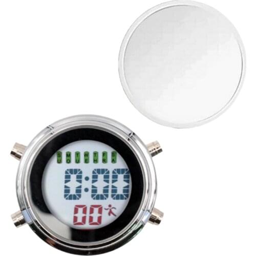 Waterproof Mini Alarm Clock Self-Adhesive Motorbike Yacht Boat Digital Clock