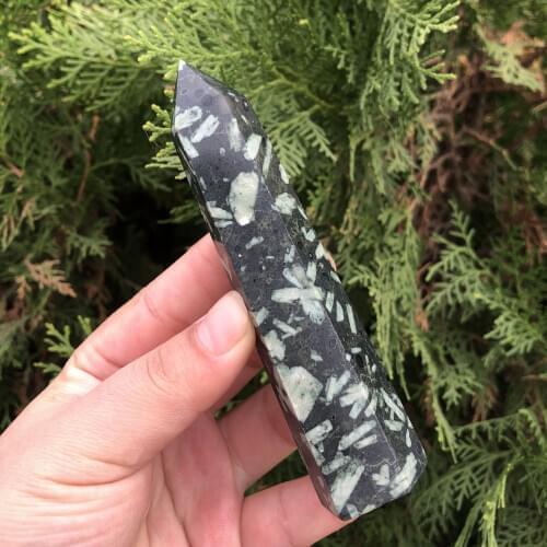 High Quality Natural Jade Point Healing Crystal Tower For Reiki Rare Decorative