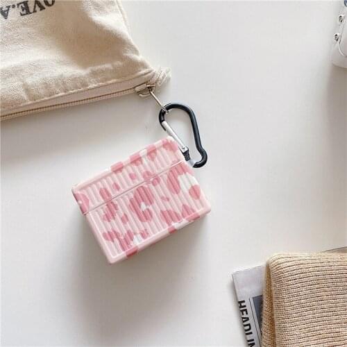 Girly Leopard Print Apple Airpods Pro Protective Case Animal Print Airpods Bluetooth Wireless Earphone Case Soft Shell