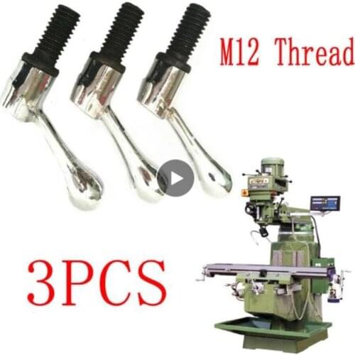3pcs Part Head Milling Machine Table Lock Bolt Handle M12 Thread CNC Milling Mini Milling Machine Lathe Machine