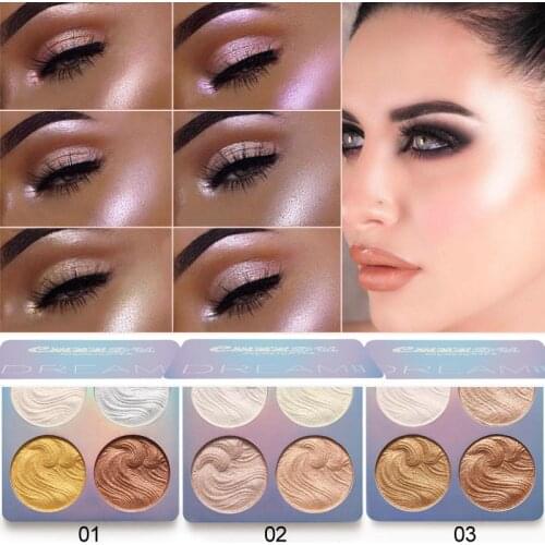 CmaaDu Brand Illuminator Highlight Makeup Powder Enhance The Shadow Brightening Skin Pearlescent Repair Powder Cake