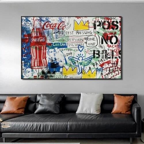 Abstract Art Colorful Street Graffiti Poster Prints Canvas Painting Wall Art Living Room Bedroom Bar Modern Decorative Pictures