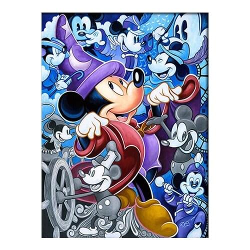 Diamond Art Painting Disney Cartoon Embroidery Kit Magic Mouse 5D Mosaic Square Round Rhinestone Cross Stitch Home Decoration