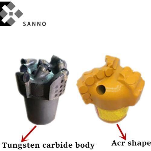 3 / 4 wings coal mine, geological exploration Pdc drilling bit 59-325mm tungsten carbide body / arc shape oil rock pdc drill bit