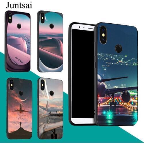 Airplane Night View Plane Case For Redmi Note 9 Pro 9S 8T 8 Pro 9A 9C For Mi 9 9T Note 10 Lite For POCO X3 Couqe