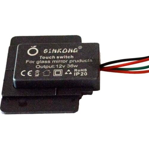 YYSD Two-color/Monochrome Buckle Type 3050 Smart Touching Sensor On/Off Switch for Bathroom Mirror LED Lamp Bathroom Parts