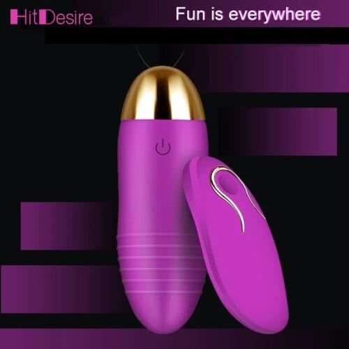 HitDesire Vibrating Love Egg Clitoral Vibrator Waterproof Rechargeable Wireless Remote Bullet Vibrator Sex Toys for Women