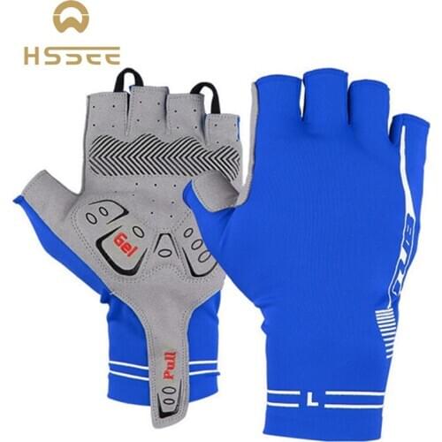 HSSEE official authentic bicycle gloves breathable elastic Lycra bicycle gloves non-slip shock absorption sports gloves riding