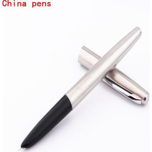 JINHAO 911 Silver Stationery Office school supplies Financial tip 0.38mm Extremely fine Nib Fountain Pens New