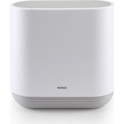 Ecoco Large Capacity 10L Trash Cans for the Kitchen Bathroom Wc Garbage Rubbish Bin Dustbin Bucket Crack Press