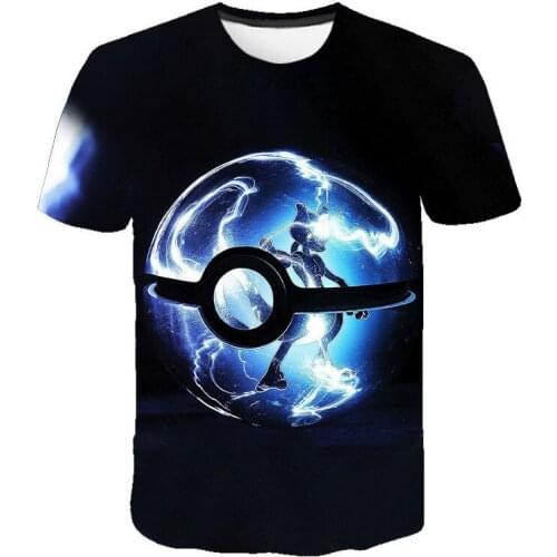 2021 summer mens and womens T-shirt 3d printing elf childrens animation Harajuku fashion short-sleeved casual top