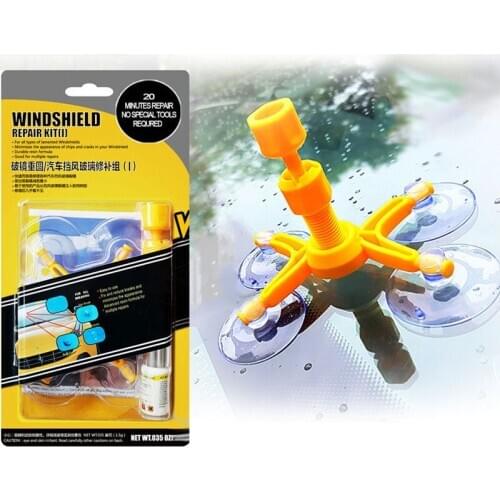 Car Windshield repair kit DIY window repair tool glass scratching windshield crack recovery window screen polishing car shape