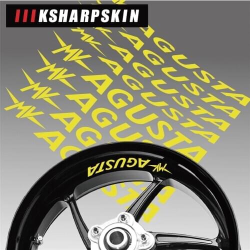 Motorcycle wheel tire stickers reflective strip decals personalized decorative stickers for AGUSTA MV-AGUSTA mv agusta