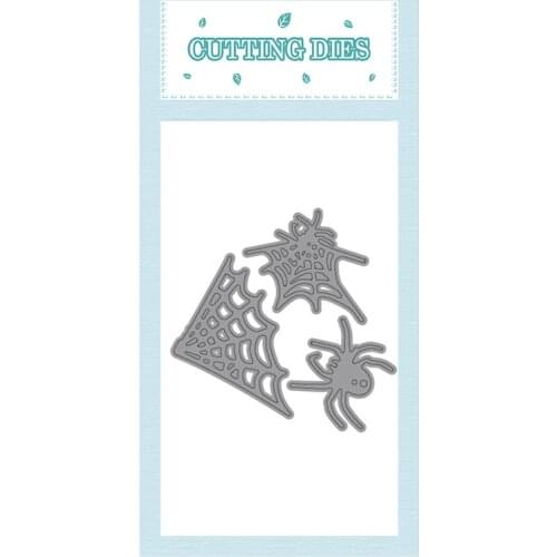 2021 New Metal Cutting Dies Cut Mold Halloween Spider Web Decoration Scrapbook Paper Craft Knife Mould Blade Punch Stencils Dies