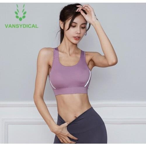 New Women Sports Yoga Bra Push Up Crop Top Female Gym Bra Back Mesh Breathable Running Fitness Underwear Athletic Sportswear