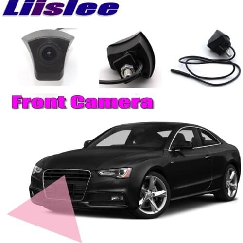 LiisLee Car Front Camera LOGO CAM Hood Mesh Front Grille For Audi A5 B9 2016 2017 2018 DIY Manually Control Channel Front Camera