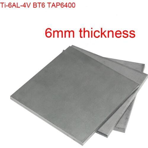 6mm thickness Grade 5 gr5 titanium Ti-6AL-4V plate titanium alloy sheet BT6 TAP6400 Special for ultrasonic medical treatment